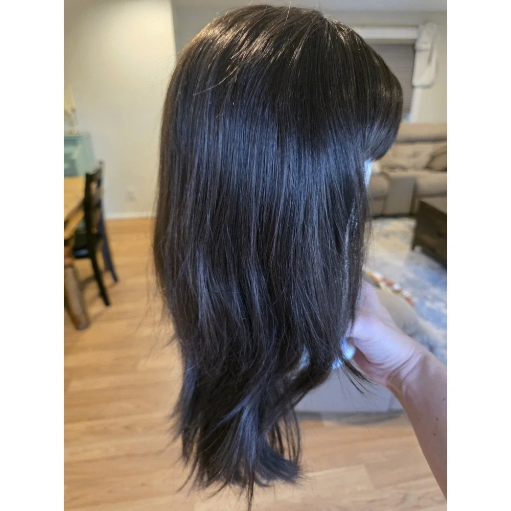 Noriko Wig Long Brunette With Fringe 1621 Justine Dark Chocolate W/box Synthetic
